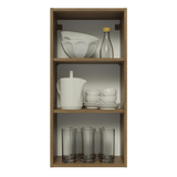 Alacena Cocina 40 x 83 cm 1 Puerta Marrón/Blanco Aterciopelado Lux Madesa