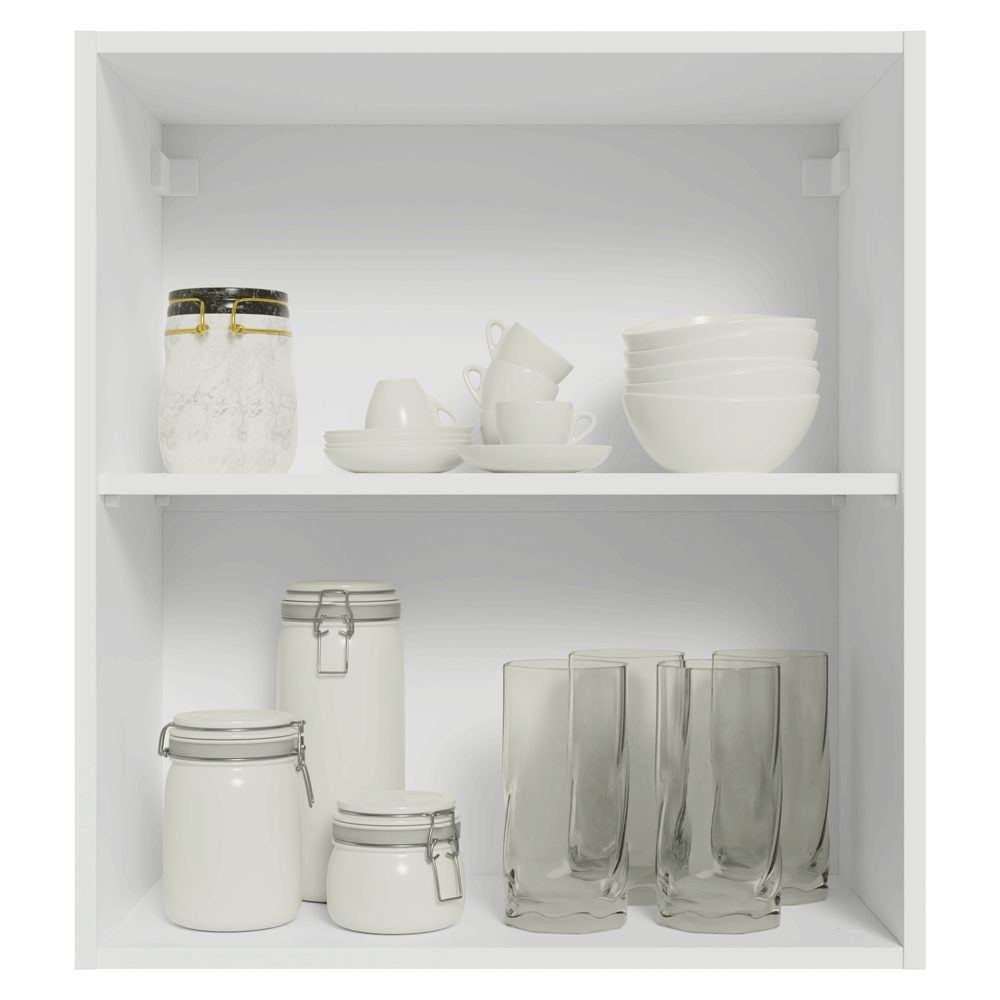 Alacena Cocina 60 cm 1 Pueta Blanco/Crema Vik Madesa