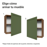 Alacena 60 cm 1 Puerta Marrón/verde Vik Madesa