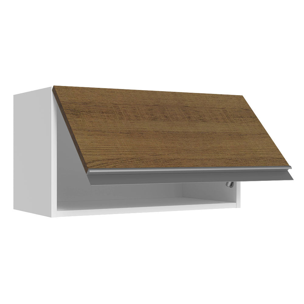 Alacena Cocina 100% MDF 60 cm 1 Puerta Abatible Blanco/Marrón Acordes Madesa