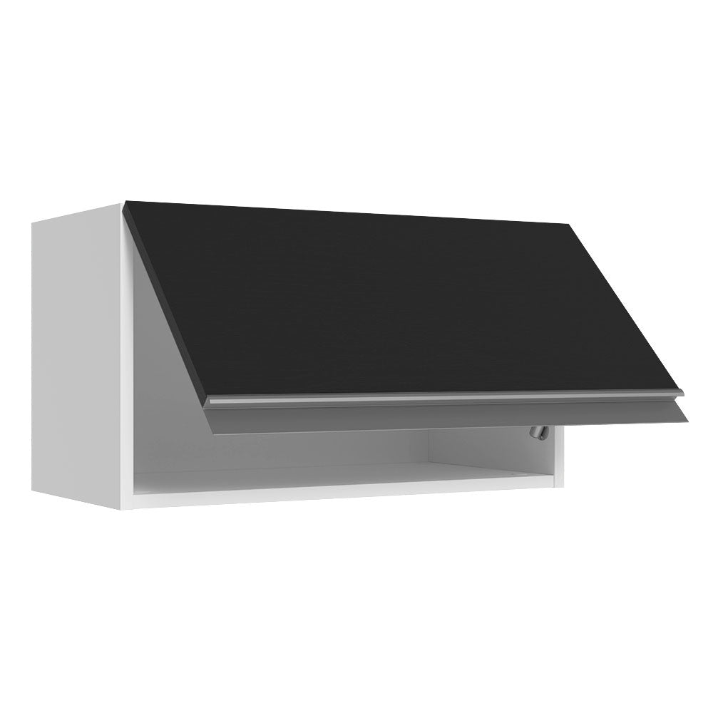 Alacena Cocina 100% MDF 60 cm 1 Puerta Abatible Blanco/Negro Acordes Madesa