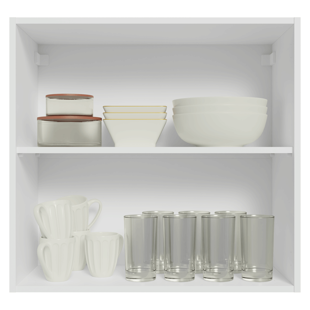 Alacena Cocina 70 cm 2 Puetas Blanco/Crema Vik Madesa