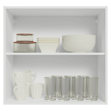 Alacena Cocina 70 cm 2 Puetas Blanco/Crema Vik Madesa