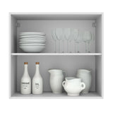 Alacena Cocina 70 cm 2 Puertas Blanco/Negro Agata Madesa