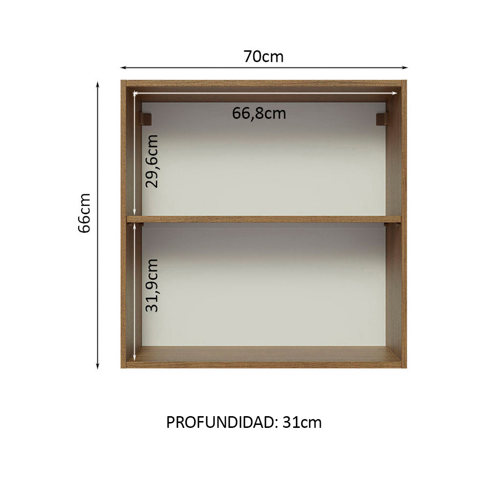 Alacena Gabinete Superior Cocina Glamy 70cm MN