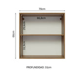 Alacena Gabinete Superior Cocina Glamy 70cm MN