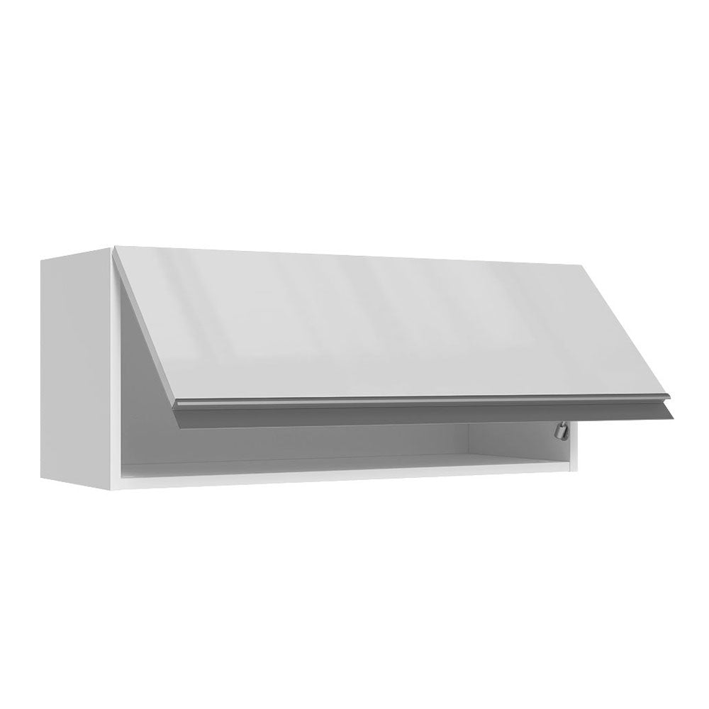 Alacena Cocina 100% MDF 70 cm 1 Puerta Abatible Frente Blanco Brillante Acordes Madesa