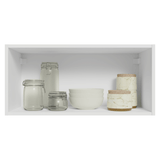 Alacena Cocina 70 cm 1 Pueta Abatible Blanco/Crema Vik Madesa
