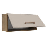 Alacena 70 cm 1 Puerta Rebatible Marrón/Crema Agata Madesa