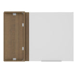 Alacena 94 cm 1 Puerta Stella Marrón/Blanco