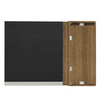 Alacena Esquinera 94 cm 1 Puerta Marrón/Negro Glamy Madesa