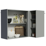 Alacena Esquinero 1 Puerta Nice Gris