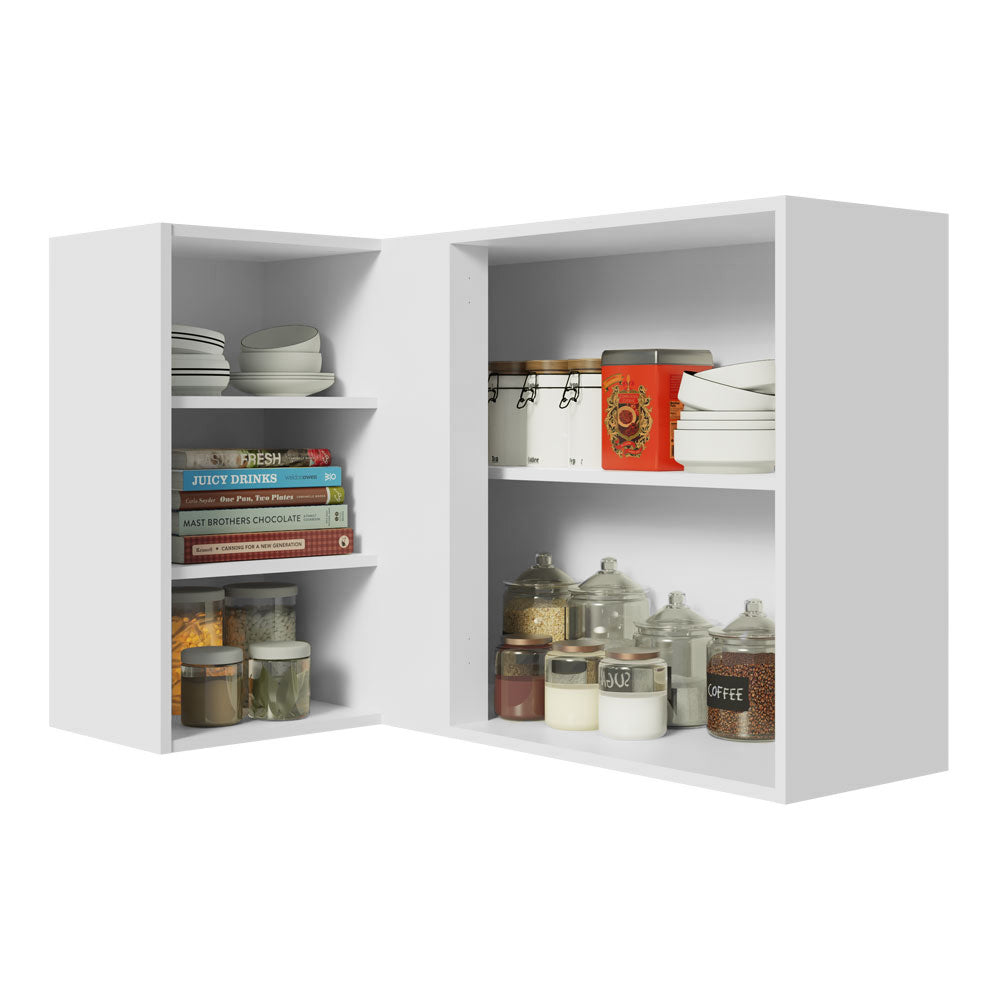 Alacena 102 cm 1 Puerta Agata Blanco/Crema