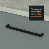 Alacena 102 cm 1 Puerta Agata Blanco/Gris