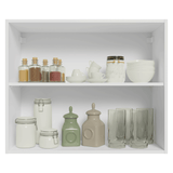 Alacena Cocina 80 cm 2 Puetas Blanco/Crema Vik Madesa