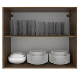 Alacena Cocina 80 cm 2 Puertas Marrón Stella Madesa