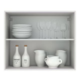 Alacena 80 cm 2 Puertas Agata Blanco/Negro