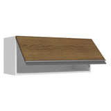 Alacena Cocina 100% MDF 80 cm 1 Puerta Abatible Blanco/Marrón Acordes Madesa