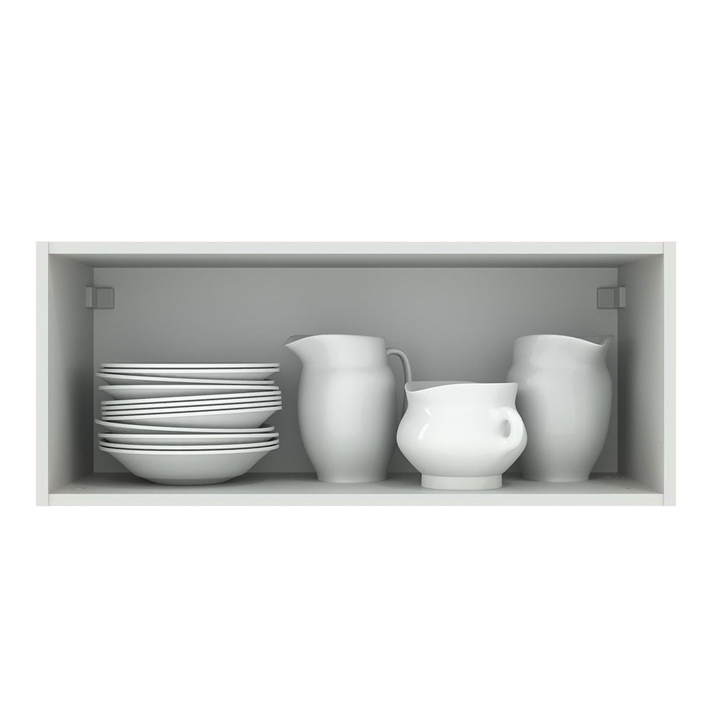 Alacena 80 cm 1 Puerta Agata Blanco/Negro