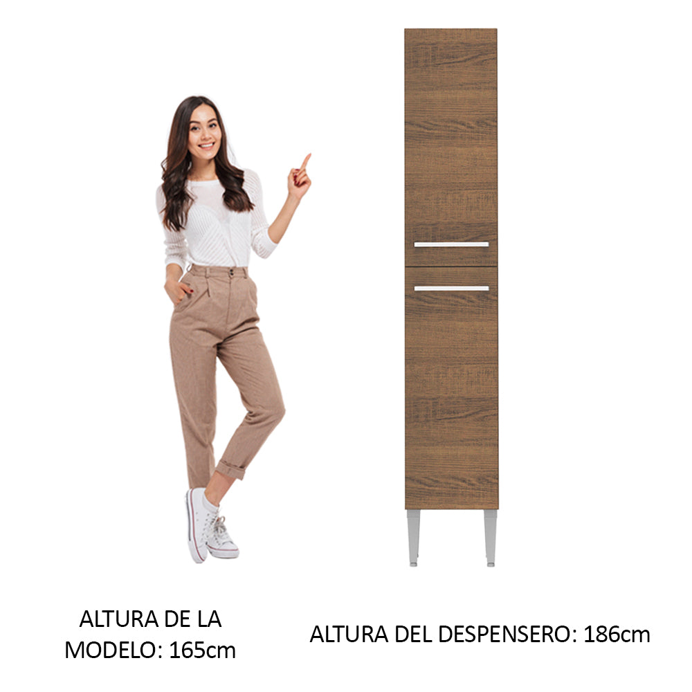 Despensero 2 Puertas Emilly Marrón