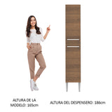 Despensero 2 Puertas Emilly Marrón