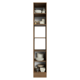 Despensero 40 cm 2 Puetas y 2 Nichos Marrón/Negro Lux Madesa