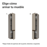 Despensero 40 cm Sin cajones 2 Puertas Nice Crema