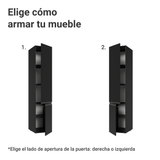 Despensero 40 cm 2 Puertas Flotante Negro Nice Madesa