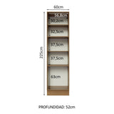 Bajo Mesada Organizador Madesa Glamy 60 cm 3 Puertas Marrón