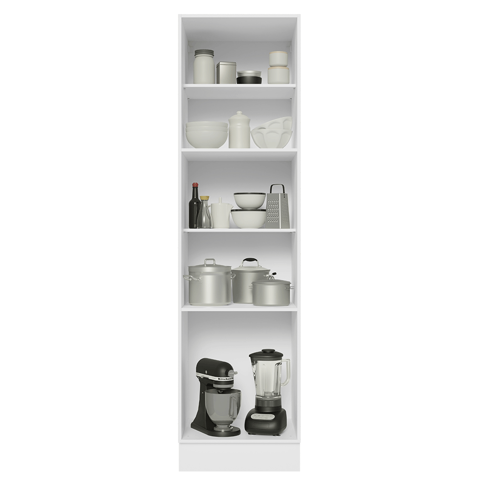 Despensero 60 cm 3 Puetas Blanco/Negro Lux Madesa