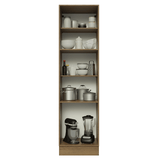 Despensero 60 cm 3 Puetas (Con Mesada) Marrón/Negro Lux Madesa