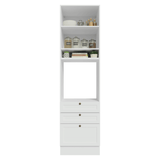 Mueble de cocina para Horno/ microondas 60 cm 1 Puerta 3 Cajones Blanco Vik Madesa