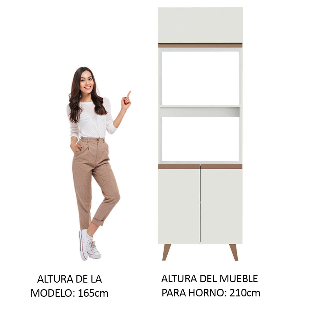 Bajo Mesada Mueble para Horno Madesa Reims 70 cm 3 Puertas