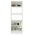 Mueble para Horno y Microondas 70 cm 3 Puertas Blanco/Marrón 100% MDF Smart Madesa