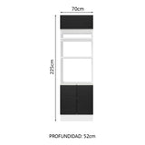 Despensero Alacena Multiuso Organizador Madesa 3 Puertas BN