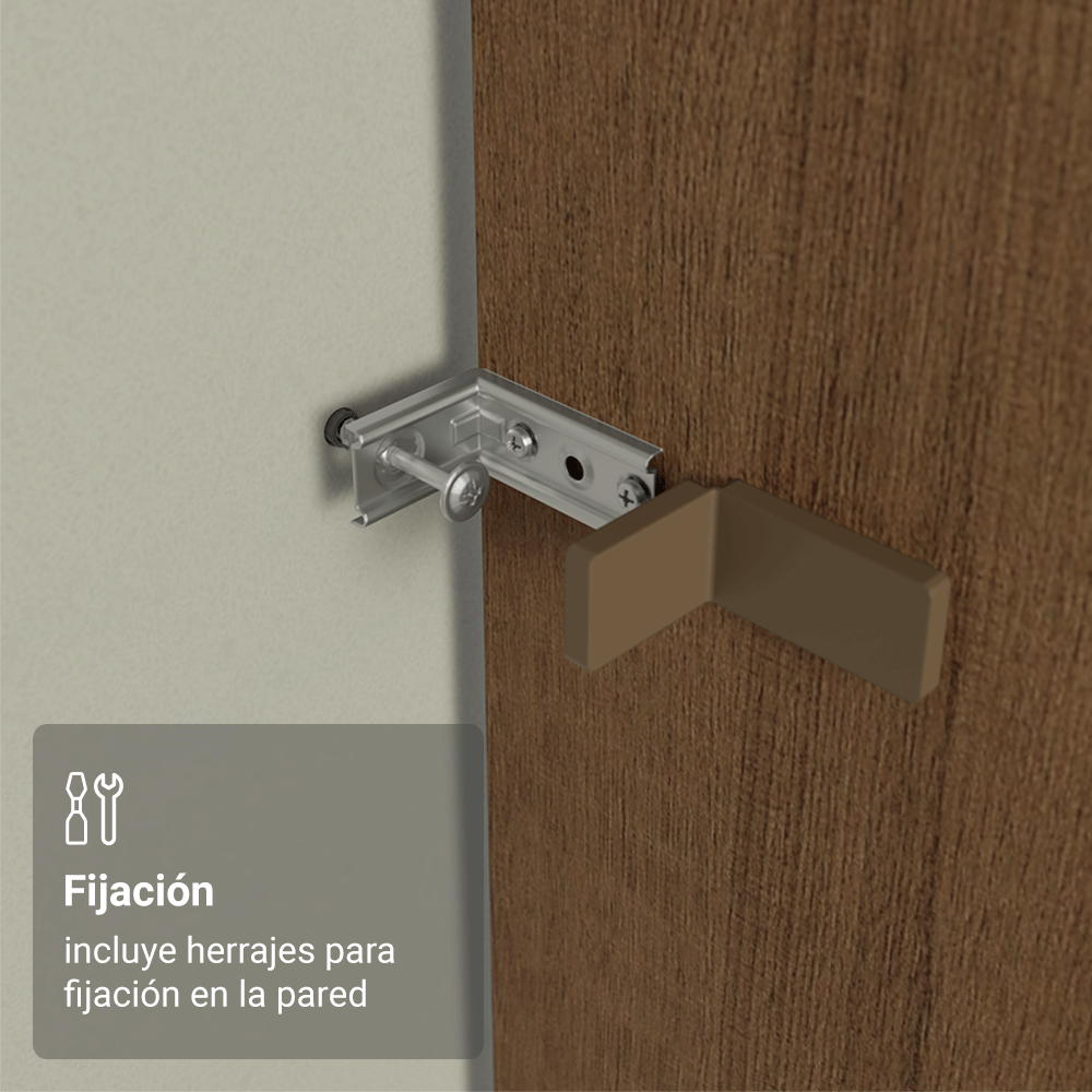 Panel de Cierre Lateral para Cocina 225 x 60cm Marrón Madesa