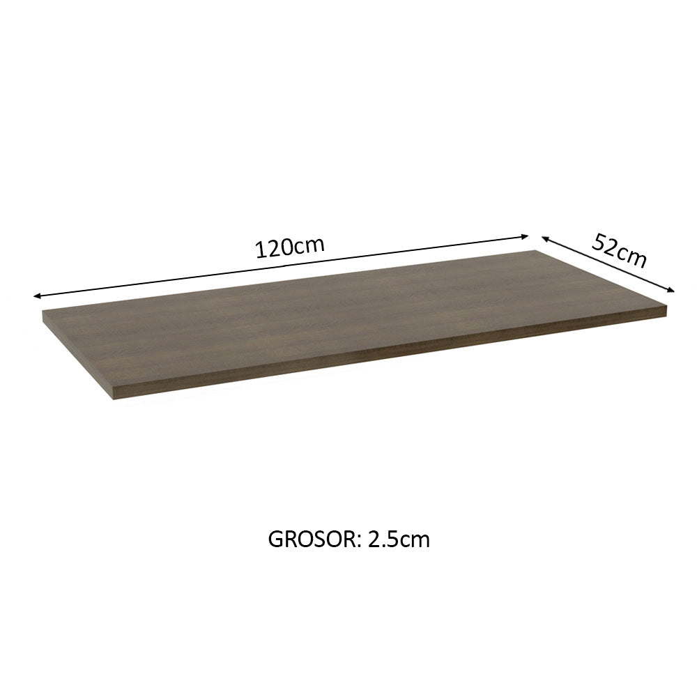 Tapa para Bajo Mesada 120 x 52 cm Marrón Madesa
