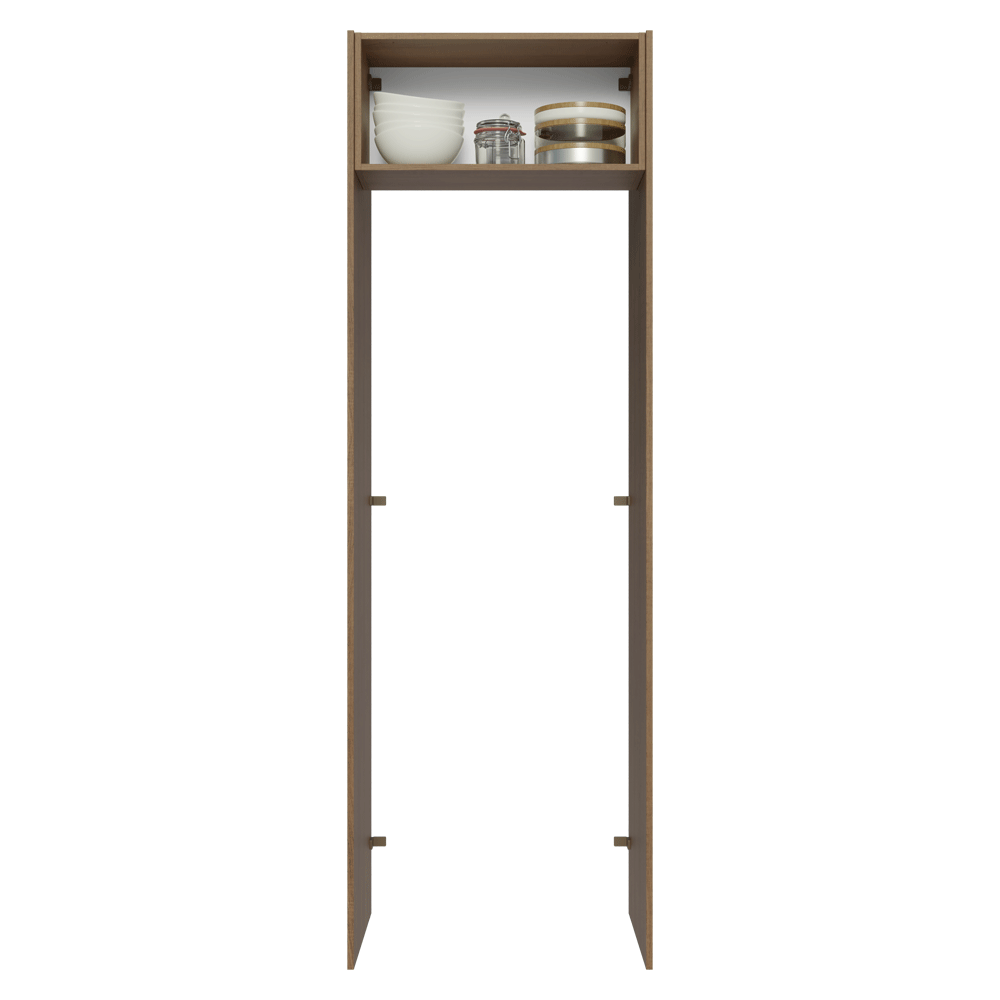 Mueble para empotrar Heladera 73 cm 1 Puerta Abatible Marrón/Azul Vik Madesa