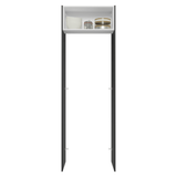 Mueble para empotrar Heladera 73 cm 1 Puerta Abatible Negro/Blanco/Negro Glamy Madesa