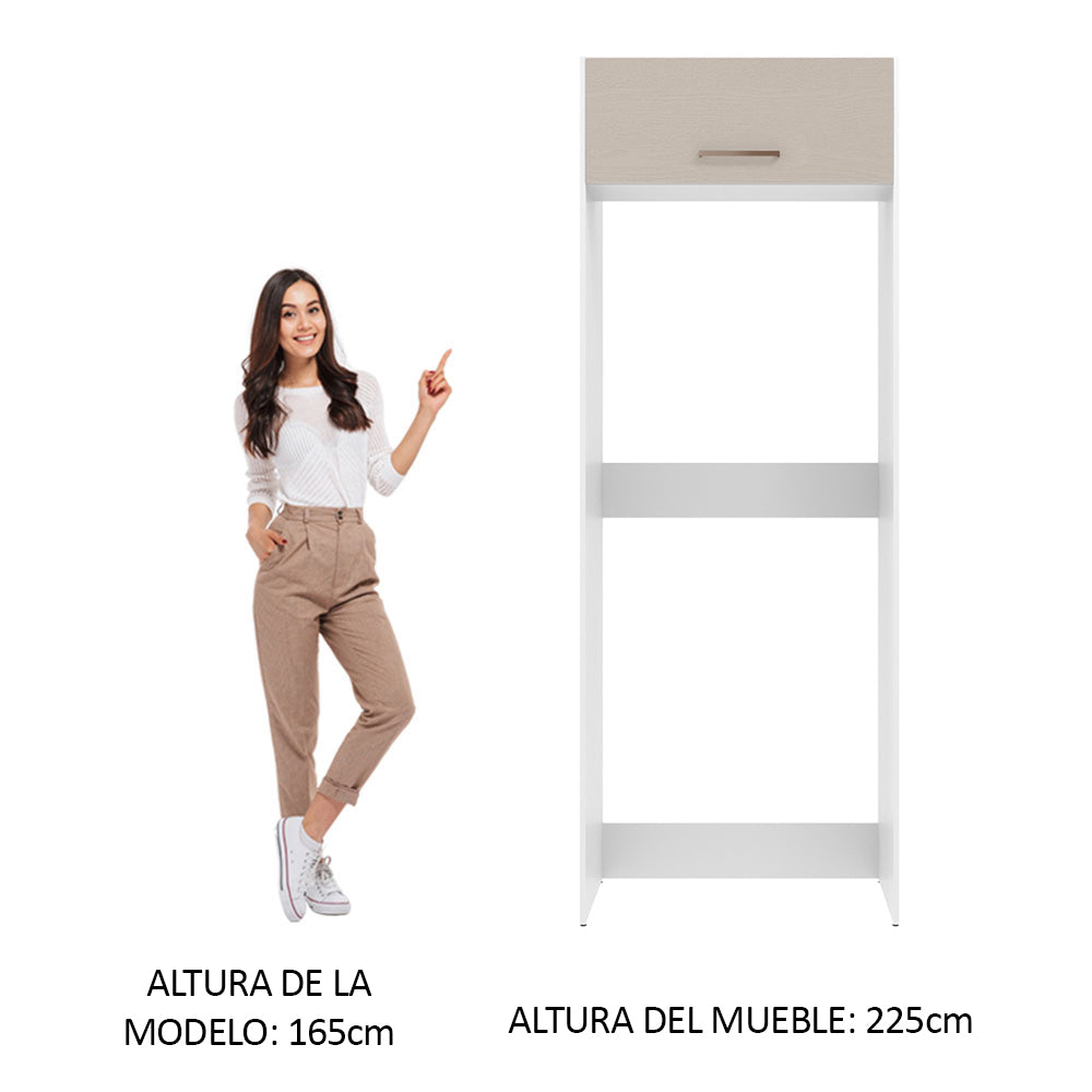 Mueble para empotrar Heladera Madesa Agata Puerta Rebatible