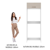 Mueble para empotrar Heladera Madesa Agata Puerta Rebatible