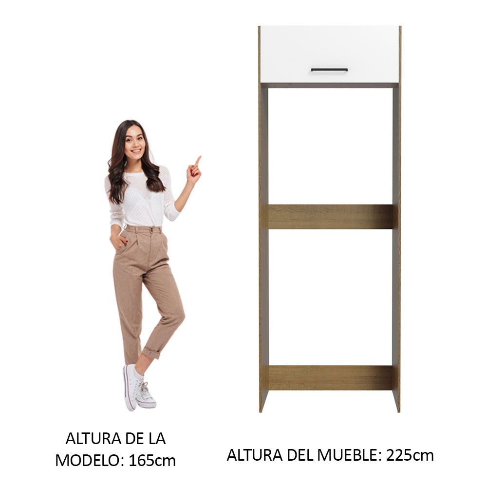 Mueble para empotrar Heladera Madesa Agata Puerta Rebatible