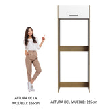 Mueble para empotrar Heladera Madesa Agata Puerta Rebatible