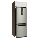 Mueble para Heladera 1 Puerta Rebatible Marrón/Blanco Vik Madesa
