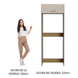 Mueble para empotrar Heladera Madesa Agata Puerta Rebatible