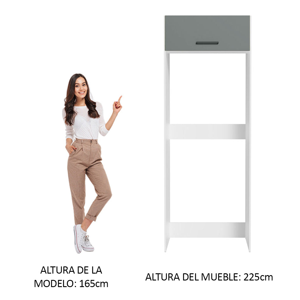Mueble para empotrar Heladera Madesa Agata Puerta Rebatible
