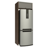 Mueble para Heladera 1 Puerta Rebatible Marrón/Gris Vik Madesa