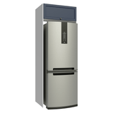 Mueble para Heladera 1 Puerta Rebatible Blanco/Azul Vik Madesa
