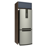 Mueble para Heladera 1 Puerta Rebatible Marrón/Azul Vik Madesa