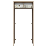 Mueble para Heladera 103 cm 1 Puerta Rebatible Marrón/Negro Agata Madesa